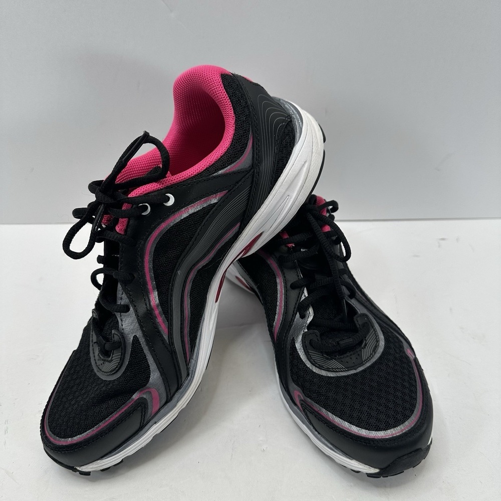 Ryka Women's Sky Walking Shoe Black Magenta 8.5M US Running Athleisure Gym Core